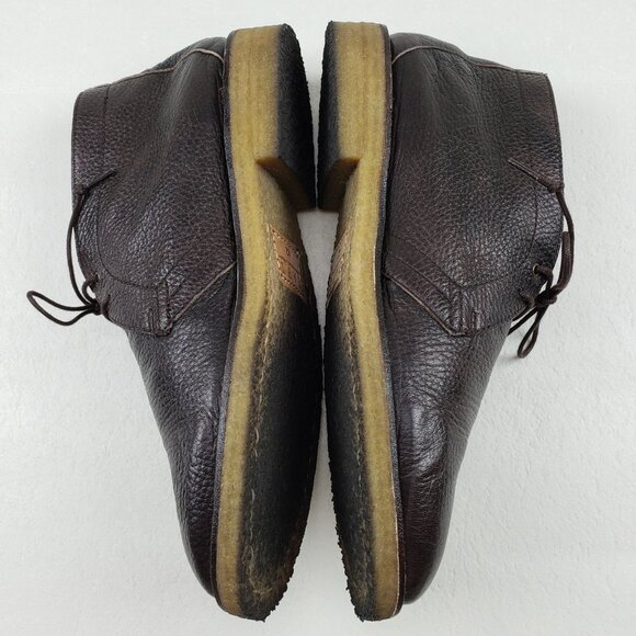 Taft Brown Leather Chukka Boot Mens 9 EU 42 Lace Up Gum Sole Shoe Handmade Spain - Picture 7 of 15